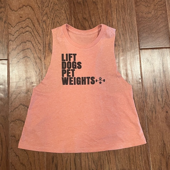 Lift heavy pet weights tank top size small - Picture 1 of 3
